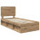 Berkfield Bed Frame Artisian Oak 75 x 190 cm Solid Pine Wood 4