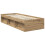 Berkfield Bed Frame Artisian Oak 75 x 190 cm Solid Pine Wood 5