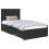 Berkfield Bed Frame Black and Silver 90 x 200 cm Engineered Wood 2