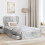 Berkfield Storage Bed Concrete Grey 90 x 190 cm Engineered Wood 3