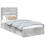 Berkfield Storage Bed Concrete Grey 90 x 190 cm Engineered Wood 2