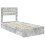 Berkfield Storage Bed Concrete Grey 90 x 190 cm Engineered Wood 4