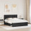 Berkfield Bed Frame with Headboard Black 160 x 200 cm Solid Pine Wood 3