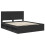 Berkfield Bed Frame with Headboard Black 160 x 200 cm Solid Pine Wood 4