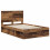 Berkfield Bed Frame with Headboard Old Wood 120 x 190 cm Solid Pine Wood 4