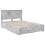 Berkfield Bed Frame Concrete Grey 135 x 190 cm Engineered Wood 4