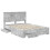 Berkfield Bed Frame Concrete Grey 135 x 190 cm Engineered Wood 5