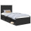 Berkfield Bed Frame with Headboard Black 90 x 200 cm Solid Pine Wood 2