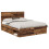 Berkfield Bed Frame with Headboard Old Wood 150 x 200 cm Solid Pine Wood 2