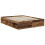 Berkfield Bed Frame with Headboard Old Wood 150 x 200 cm Solid Pine Wood 5