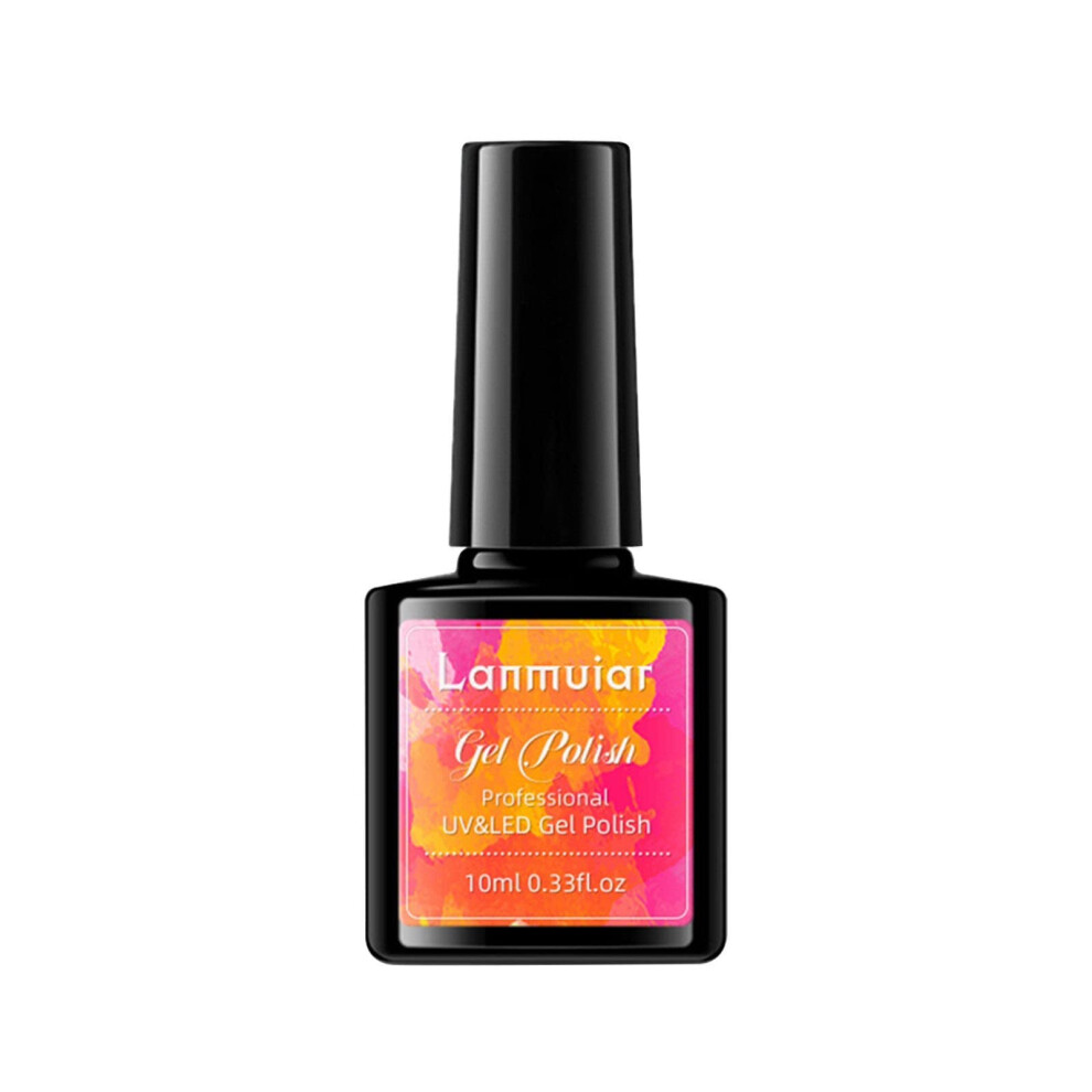 Pink,Purple Color Changing Gel Nail Polish Set Temperature Changing Pink Purple With Glitter Long Lasting Gloss Finish 10Ml