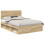 Berkfield Bed Frame Sonoma Oak 150 x 200 cm Solid Pine Wood 2