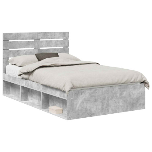 Berkfield Bed Frame with Headboard Concerte 120 x 190 cm Solid Pine Wood 1