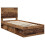 Berkfield Bed Frame with Headboard Old Wood 90 x 190 cm Solid Pine Wood 4