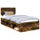 Berkfield Bed Frame with Headboard Smoked Oak 75 x 190 cm Solid Pine Wood 2