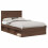 Berkfield Bed Frame with Headboard Brown Oak 120 x 190 cm Solid Pine Wood 2