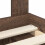 Berkfield Bed Frame with Headboard Brown Oak 120 x 190 cm Solid Pine Wood 6