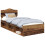 Berkfield Bed Frame with Headboard Old Wood 75 x 190 cm Solid Pine Wood 2