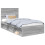 Berkfield Bed Frame Grey Sonoma 100 x 200 cm Solid Pine Wood 2