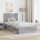 Berkfield Bed Frame Grey Sonoma 100 x 200 cm Solid Pine Wood 3