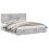 Berkfield Storage Bed Concrete Grey 200 x 200 cm Engineered Wood 2