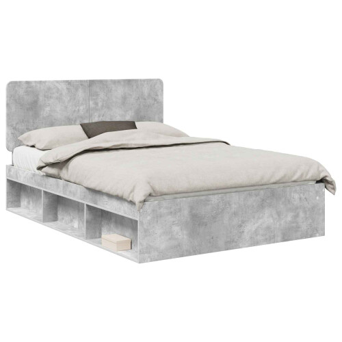 Berkfield Bed Frame Concerte Grey 150 x 200 cm Solid Pine Wood 1