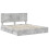 Berkfield Storage Bed Concrete Grey 200 x 200 cm Engineered Wood 4