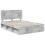 Berkfield Bed Frame Concerte Grey 150 x 200 cm Solid Pine Wood 4