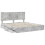 Berkfield Storage Bed Concrete Grey 200 x 200 cm Engineered Wood 5