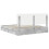 Berkfield Storage Bed Concrete Grey 200 x 200 cm Engineered Wood 6