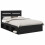 Berkfield Bed Frame with Headboard Black 160 x 200 cm Solid Pine Wood 2