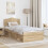 Berkfield Bed Frame with Headboard Sonoma Oak 75 x 190 cm Solid Pine Wood 3