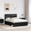 Berkfield Bed Frame with Headboard Black 160 x 200 cm Solid Pine Wood 3