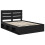 Berkfield Bed Frame with Headboard Black 160 x 200 cm Solid Pine Wood 4