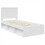 Berkfield Bed Frame with Headboard White 90 x 190 cm Solid Pine Wood 4