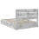 Berkfield Storage Bed Concrete Grey 150 x 200 cm Engineered Wood 6
