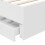 Berkfield Bed Frame with Drawer White 75 x 190 cm Engineer Wood 7