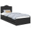 Berkfield Bed Frame with Drawer Black 75 x 190 cm Engineer Wood 2