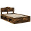 Berkfield Bed Frame Smoked Oak 120 x 190 cm Solid Pine Wood 4
