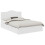 Berkfield Storage Bed with Headboard White 160 x 200 cm Engineered Wood 2