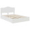 Berkfield Storage Bed with Headboard White 160 x 200 cm Engineered Wood 4