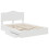 Berkfield Storage Bed with Headboard White 160 x 200 cm Engineered Wood 5