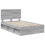Berkfield Bed Frame Grey Sonoma 120 x 190 cm Solid Pine Wood 4