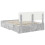 Berkfield Bed Frame Concrete Grey 150 x 200 cm Engineered Wood 6