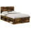 Berkfield Bed Frame Smoked Oak 120 x 190 cm Solid Pine Wood 2