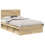 Berkfield Bed Frame with Headboard Sonoma 120 x 190 cm Solid Pine Wood 2