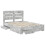 Berkfield Bed Frame Concrete Grey 150 x 200 cm Engineered Wood 5