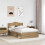 Berkfield Bed Frame Artisian Oak 120 x 190 cm Solid Pine Wood 3