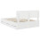 Berkfield Bed Frame with Drawer White 150 x 200 cm Engineered Wood 6