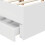 Berkfield Bed Frame with Drawer White 150 x 200 cm Engineered Wood 7